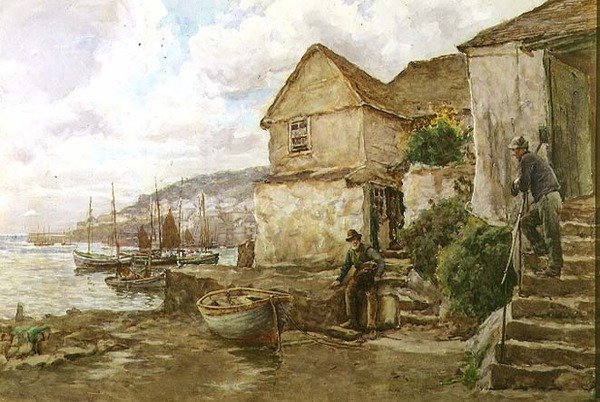 In Newlyn door Tom Clough