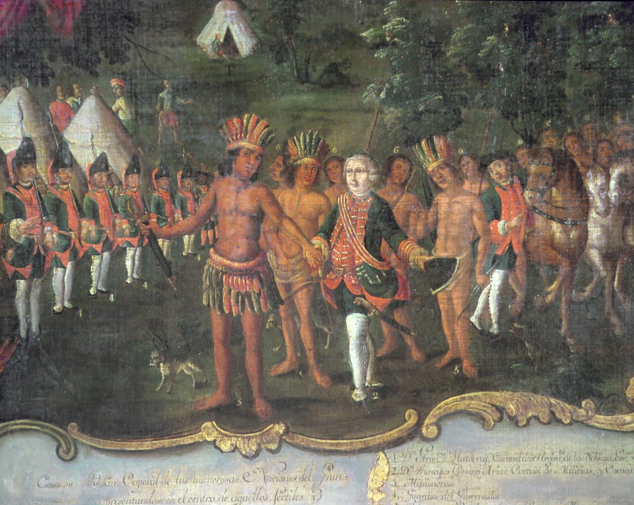 Het Kamp van Gouverneur Matorras in de Chaco door Tomas Cabrera
