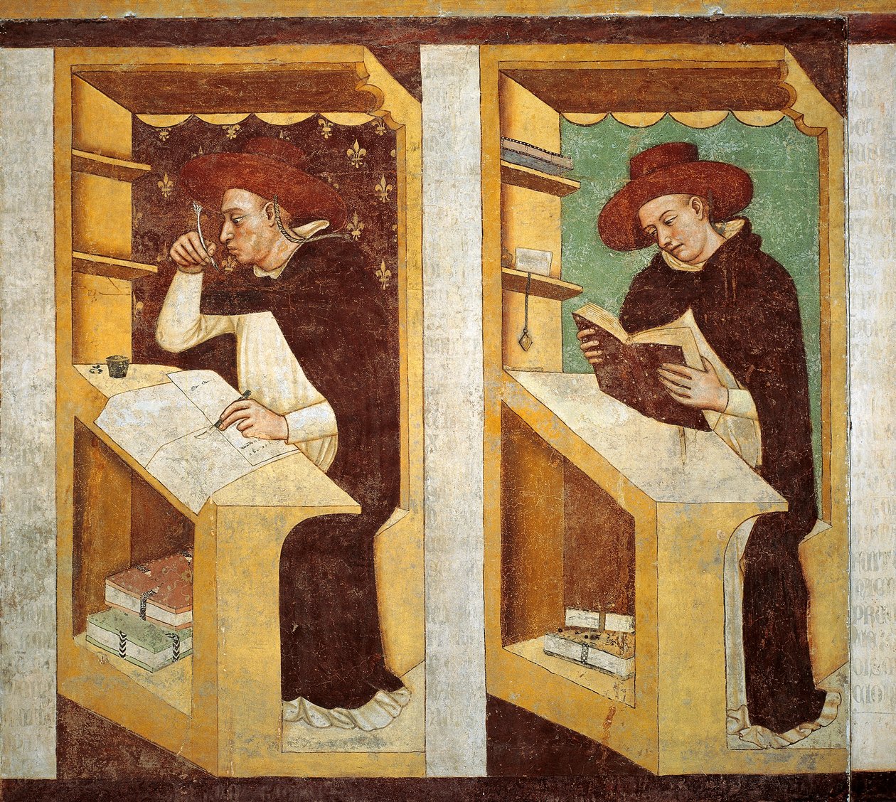 Dominicaanse monniken (detail) door Tomaso da (late 15th century) Modena