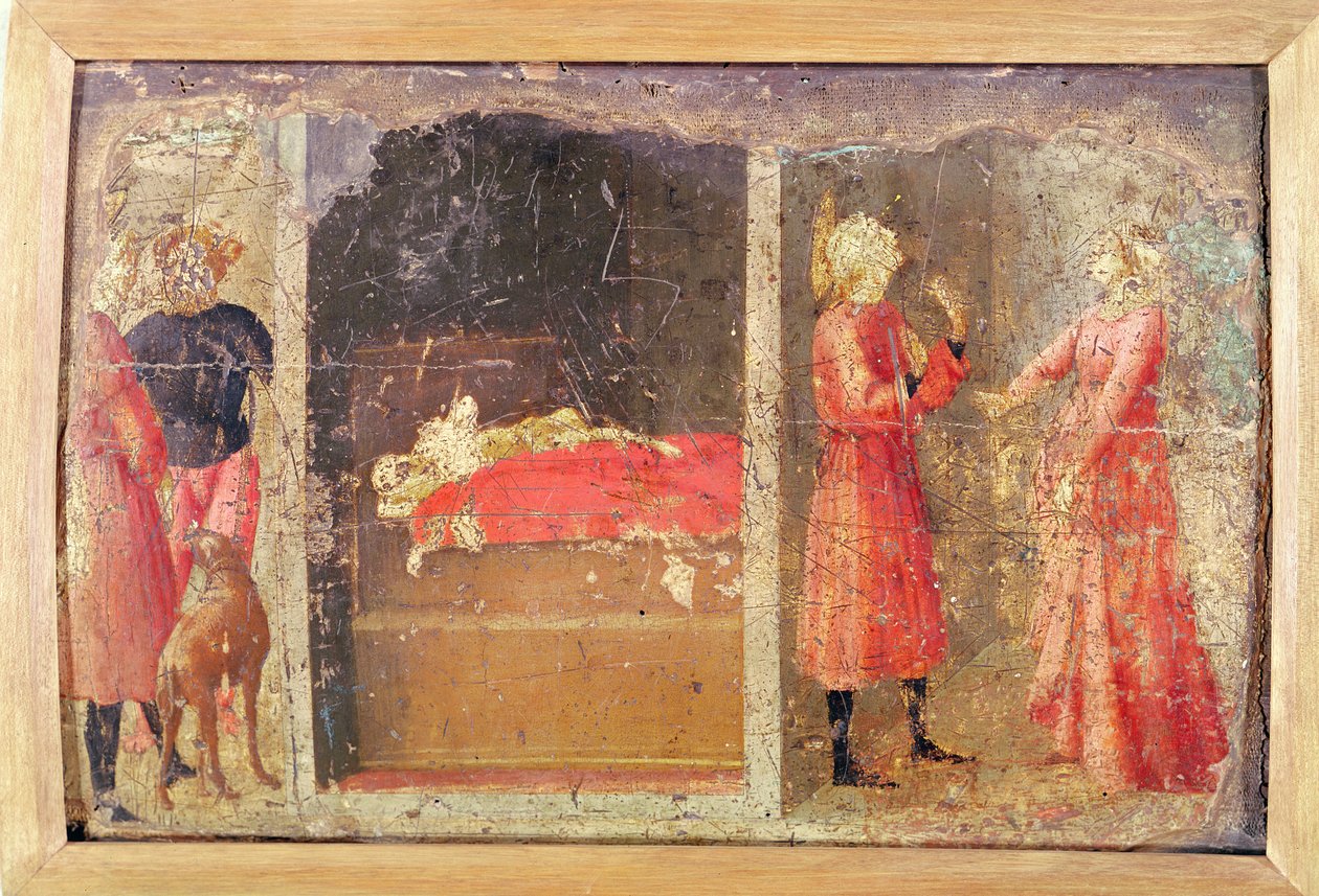 Verhaal van St. Julian de Hospitaller door Tommaso Masaccio