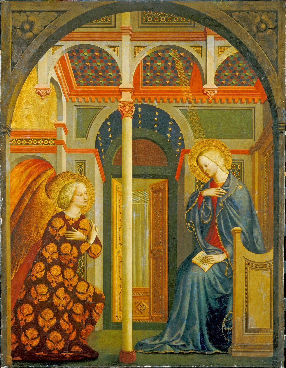 De Annunciatie, c. 1423-24 door Tommaso Masolino da Panicale