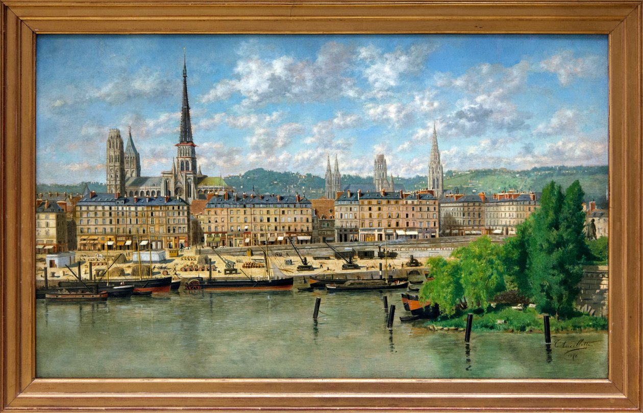 De haven van Rouen door Torello Ancillotti