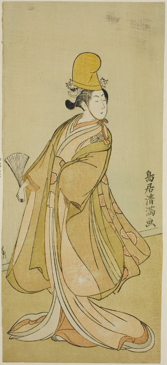 De acteur Segawa Kikunojo II door Torii Kiyomitsu I
