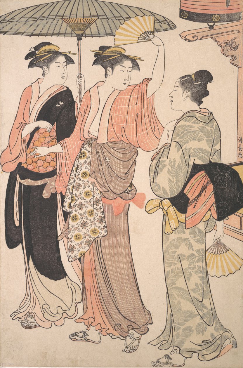 De vijfde maand, uit de serie Twaalf maanden in het zuidelijke plezierdistrict door Torii Kiyonaga