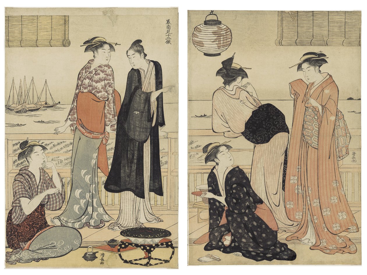 De Zesde Maand, uit de serie Twaalf Maanden in het Zuiden door Torii Kiyonaga