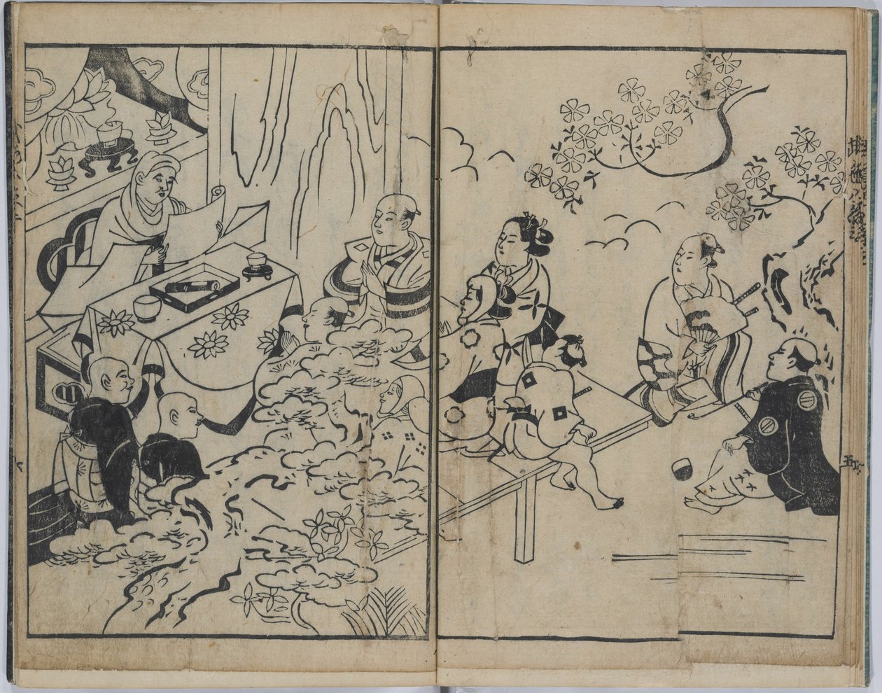 De grillige acht visies in militaire liefdeszaken (Furyu budo iro-bakkei) door Torii Kiyonobu I