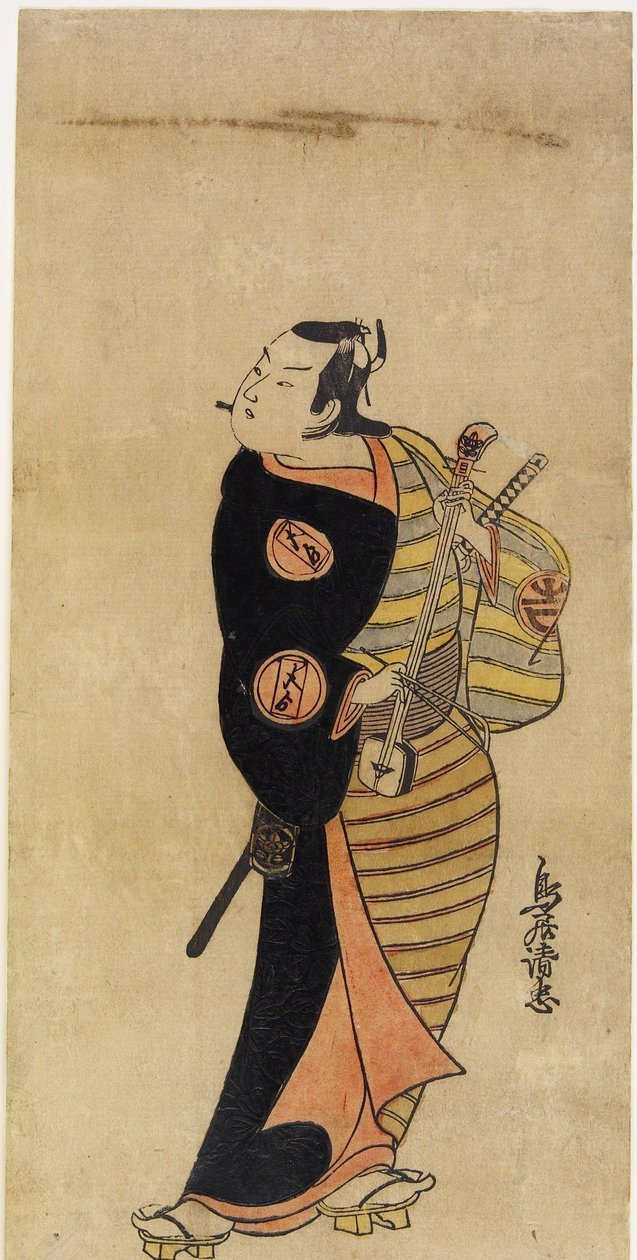 Acteur Ichimura Takenoj? IV als de page Kichisabur?, 1718 door Torii Kiyotada