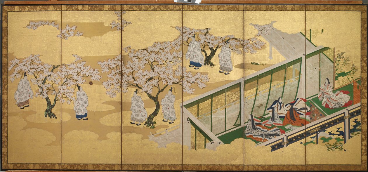 <em>Het Verhaal van Genji</em>, Hoofdstuk 34; Kashiwagi ziet de Derde Prinses door Tosa Mitsuoki