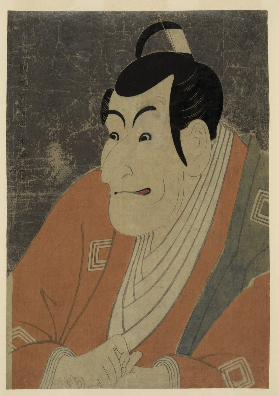 Ukiyo-e Portret van Kabuki Acteur Ichikawa Ebizō als Takemura Sadanoshin door Tōshūsai Sharaku, 1794 door Toshusai Sharaku