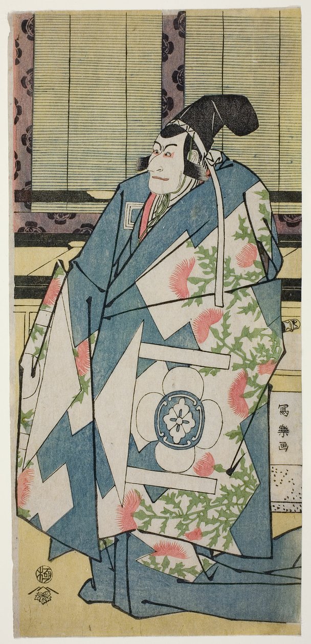 De Acteur Ichikawa Ebizo als Kudo Saemon Suketsune (Ichikawa Ebizo no Kudo Saemon Suketsune) door Toshusai Sharaku