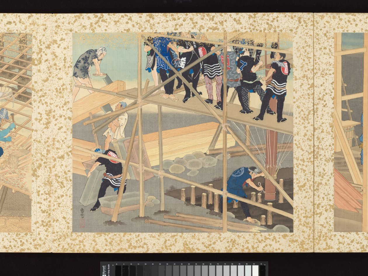  door Toyohara Kunichika