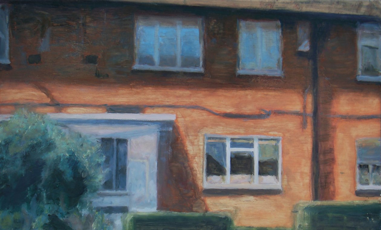Een plek om te wonen 17, 2011 (olieverf op multiplex) door Trevor Burgess