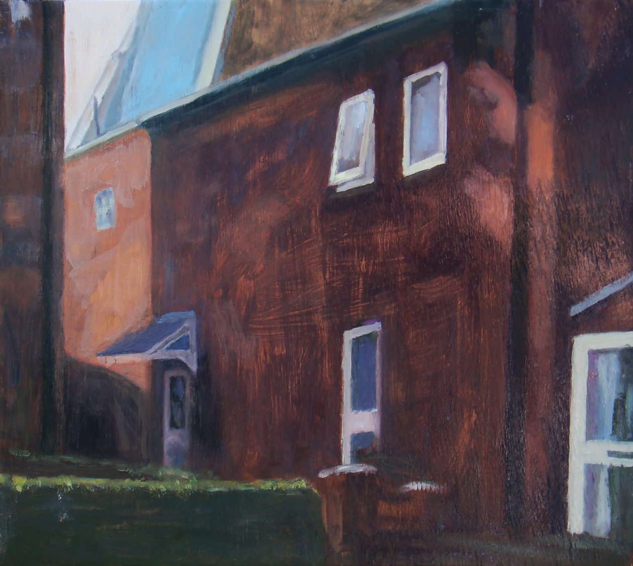 Een plek om te wonen 18, 2011 (olieverf op multiplex) door Trevor Burgess