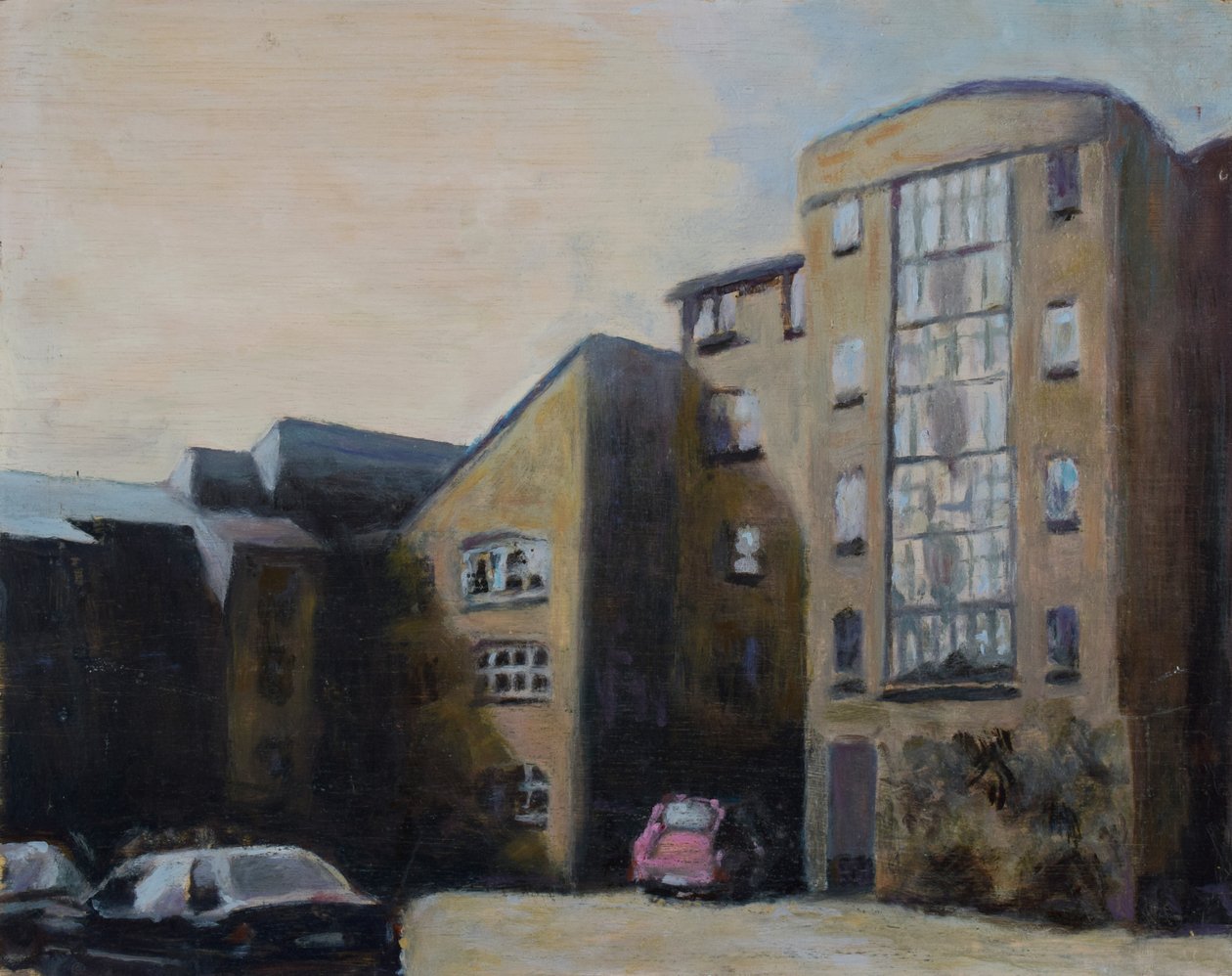Een plek om te wonen 33, 2012 (olieverf op multiplex) door Trevor Burgess