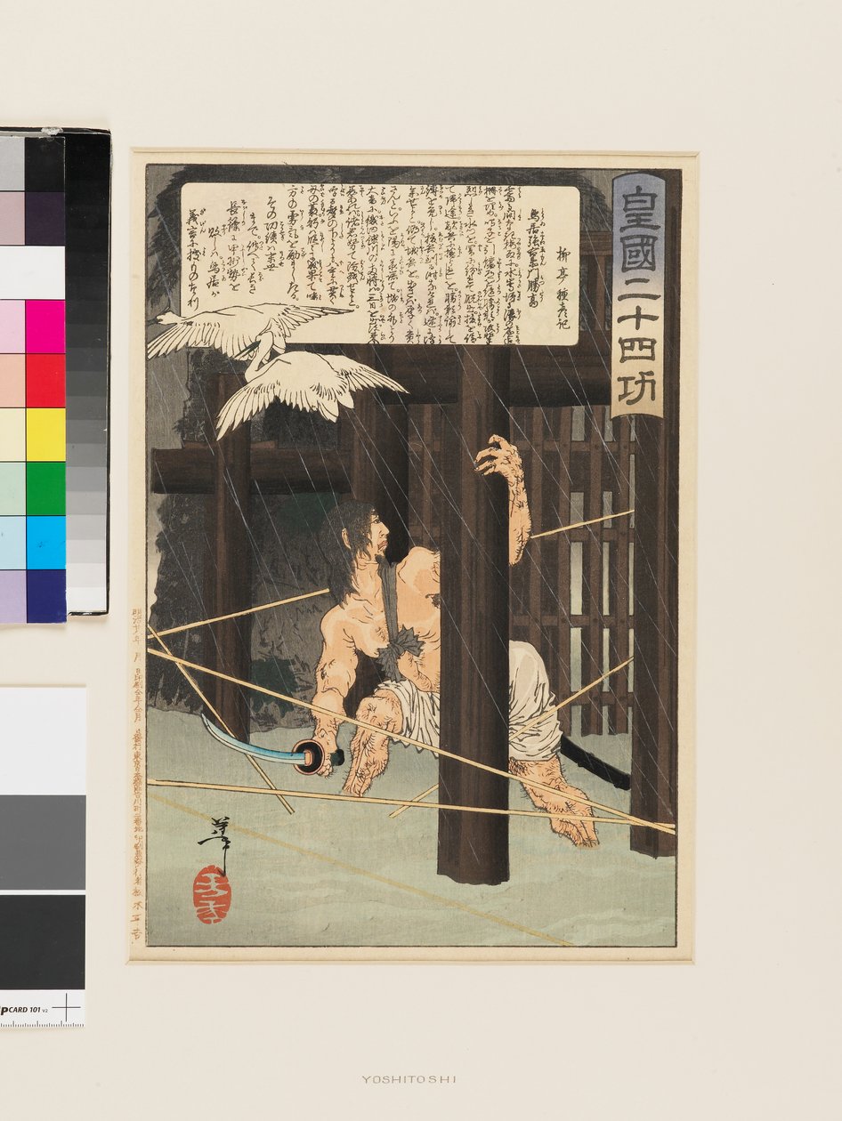 Torii Suneemon Katsutaka door Tsukioka Yoshitoshi