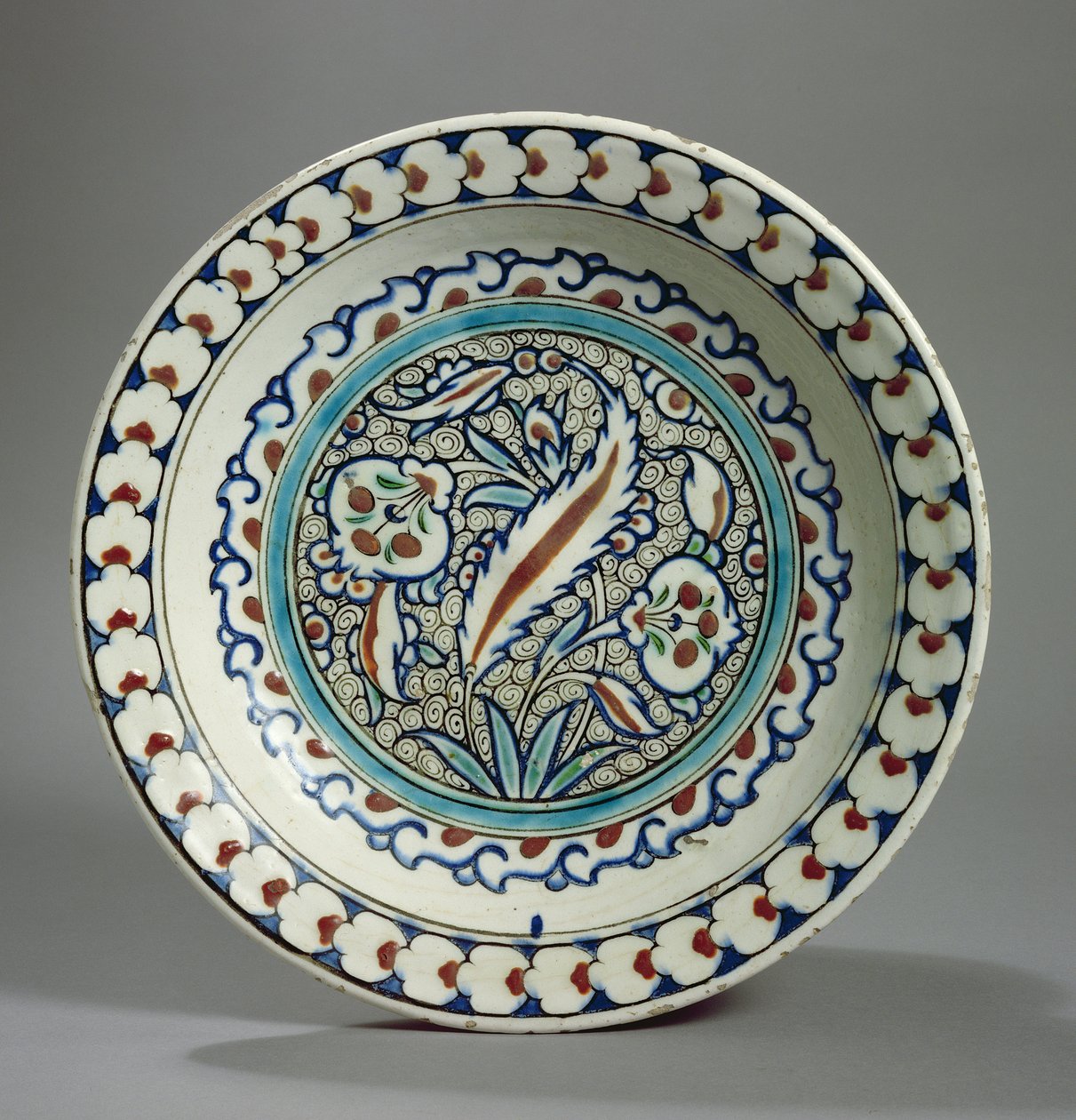 Steenpasta bord, Iznik, Turkije door Turkish School