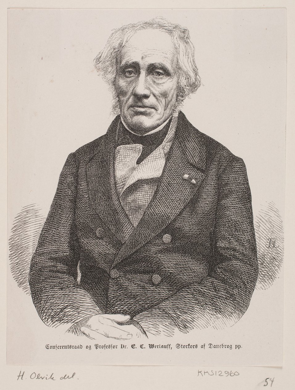 E. C. Werlauff door Ubekendt