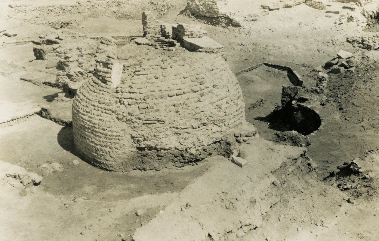 Koepelgebouw, al-Fustat, Egypte, foto door Ugo Monneret de Villard door Ugo Monneret de Villard