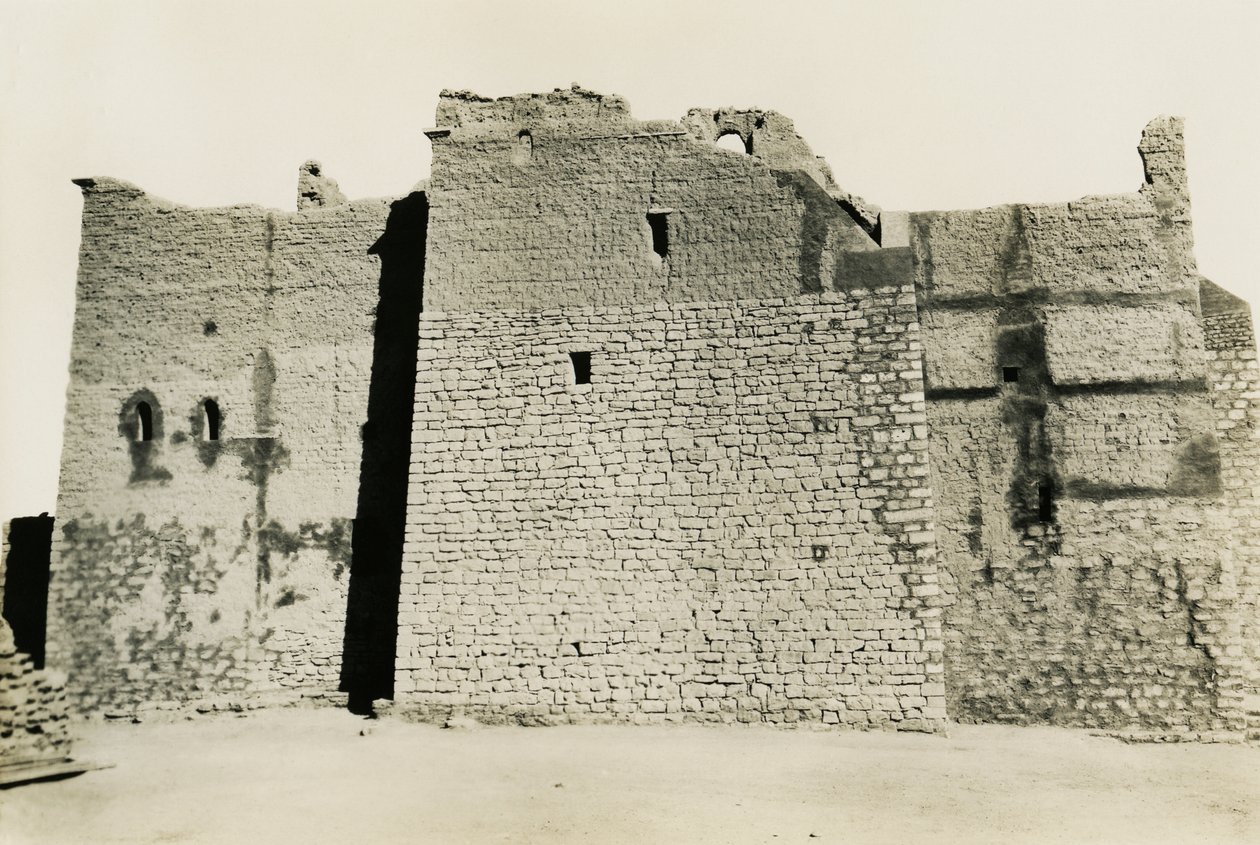 Klooster van St Simeon, Aswan, Egypte, foto door Ugo Monneret de Villard door Ugo Monneret de Villard