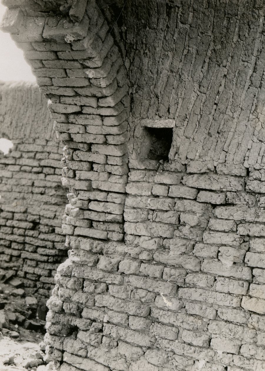 Ruïnes van kerk in woestijn, detail van pendentie voor koepel, Adindan, Egypte, foto door Ugo Monneret de Villard door Ugo Monneret de Villard