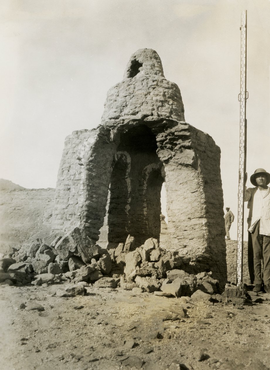 Graf in necropolis, Qasr Ibrim, Egypte, foto door Ugo Monneret de Villard door Ugo Monneret de Villard