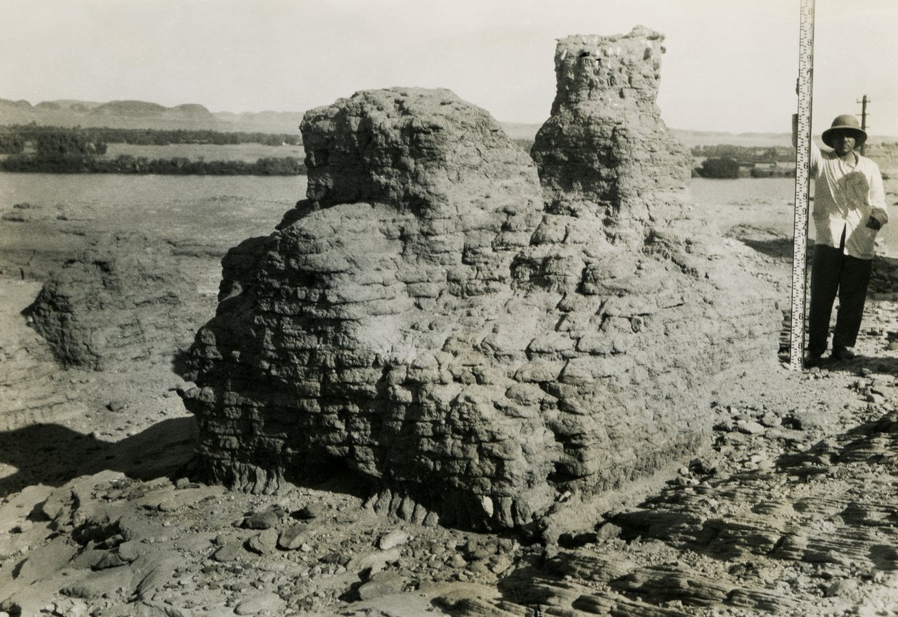Graf in necropolis, Qasr Ibrim, Egypte, foto door Ugo Monneret de Villard door Ugo Monneret de Villard
