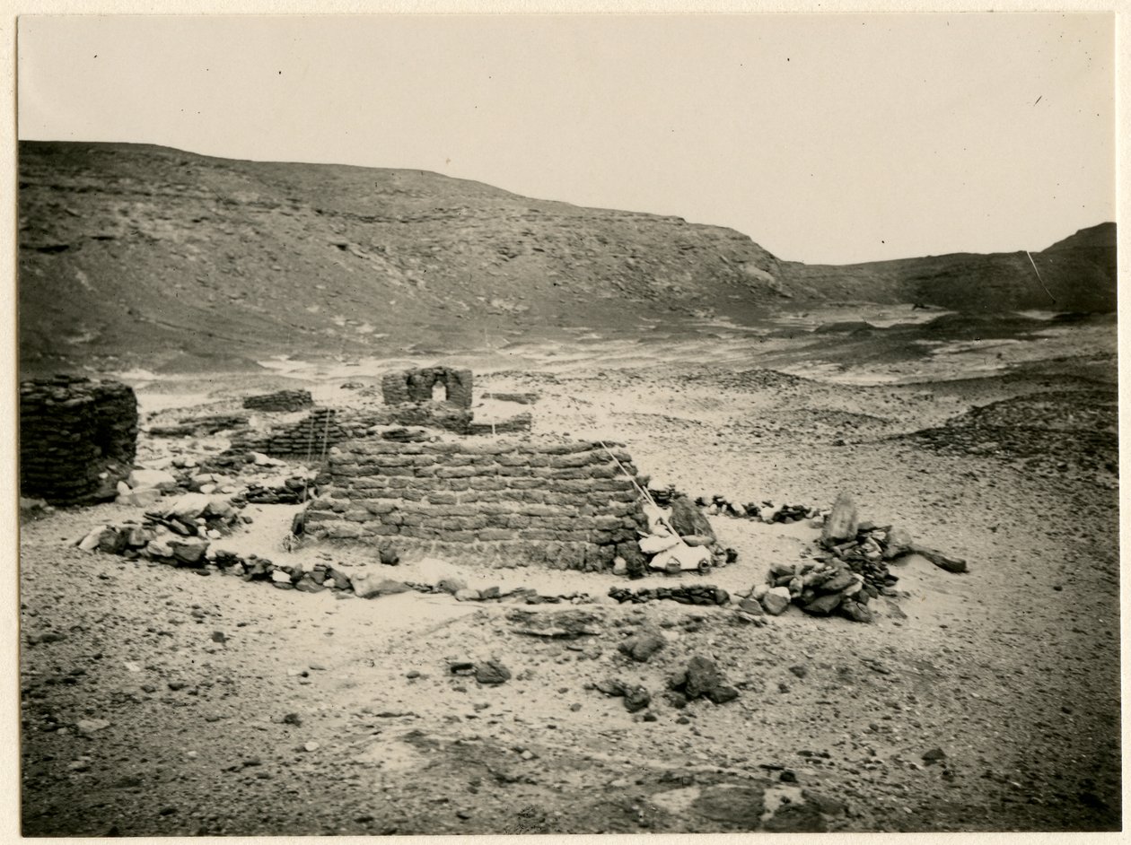 Graf in zuidelijke necropolis, Qasr Ibrim, Egypte, foto door Ugo Monneret de Villard door Ugo Monneret de Villard