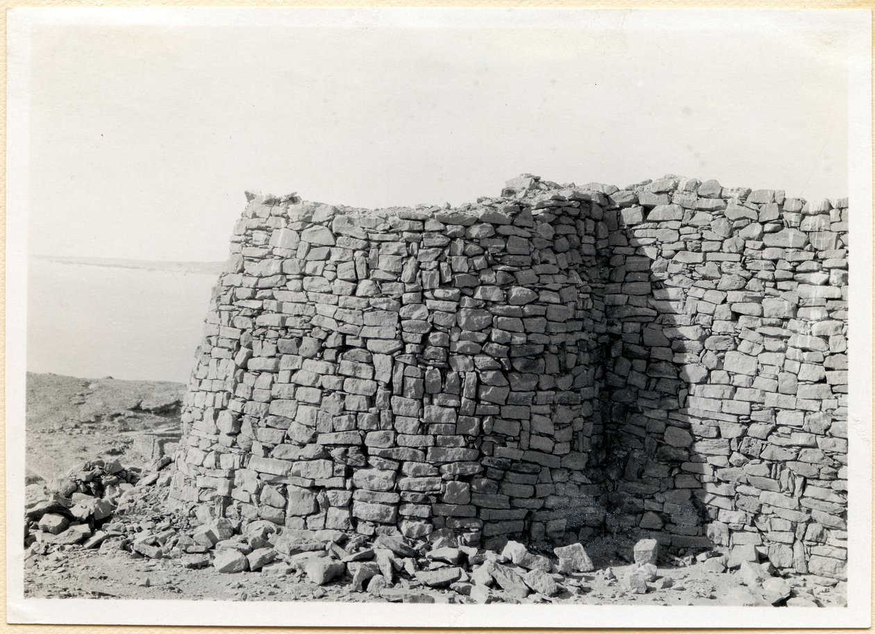 Toren van zuidoostelijke hoek, Sabagura, Egypte, foto door Ugo Monneret de Villard door Ugo Monneret de Villard