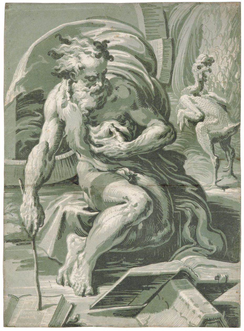 Diogenes, na 1527 door Ugo da Carpi