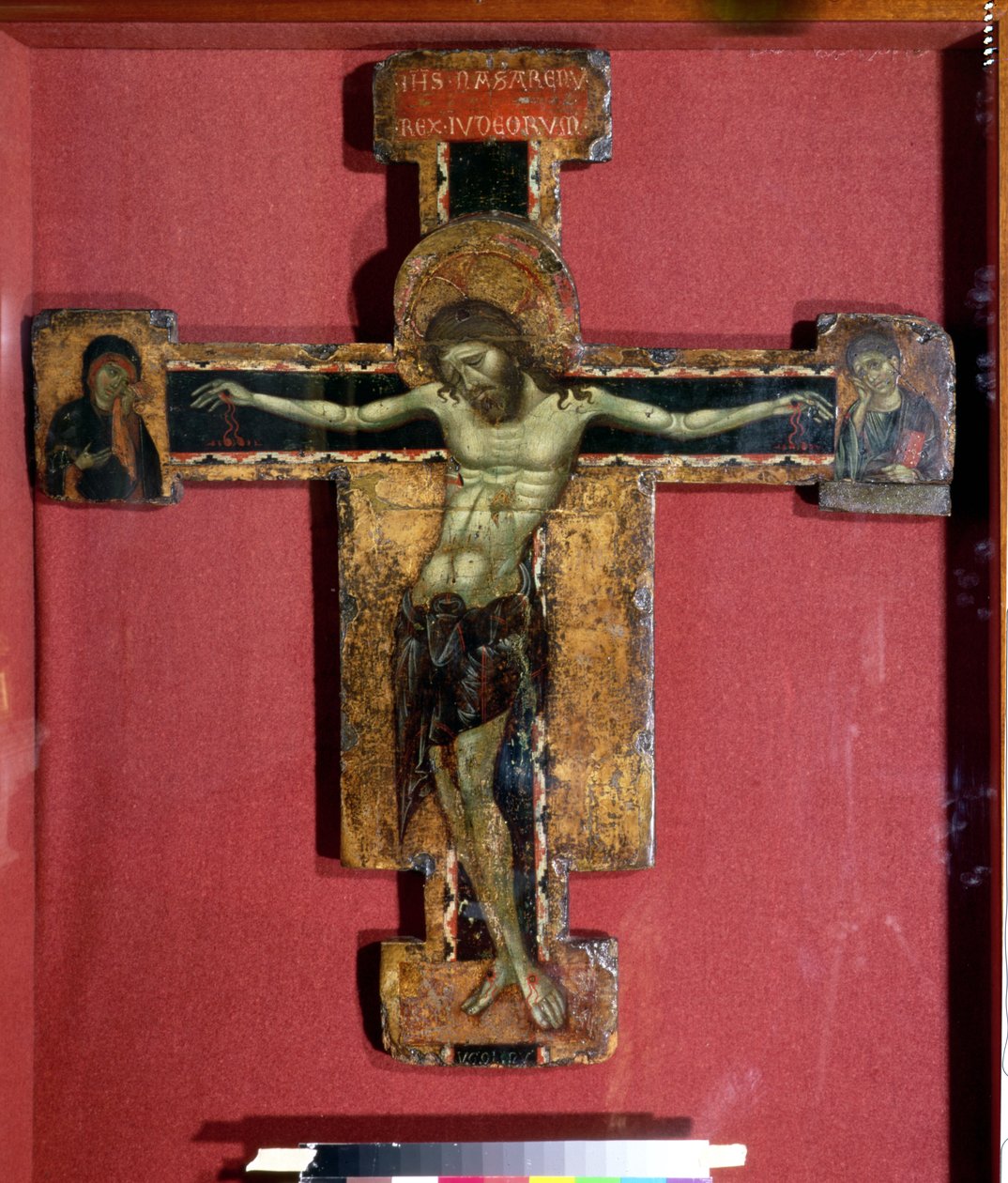Kruis met de Gekruisigde Christus, 1260-65 door Ugolino di Tedice