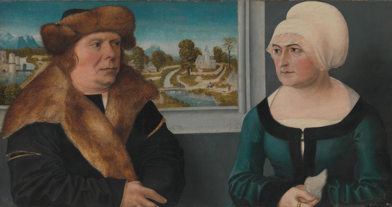 Portret van een man en zijn vrouw, 1512 door Ulrich the Elder Apt