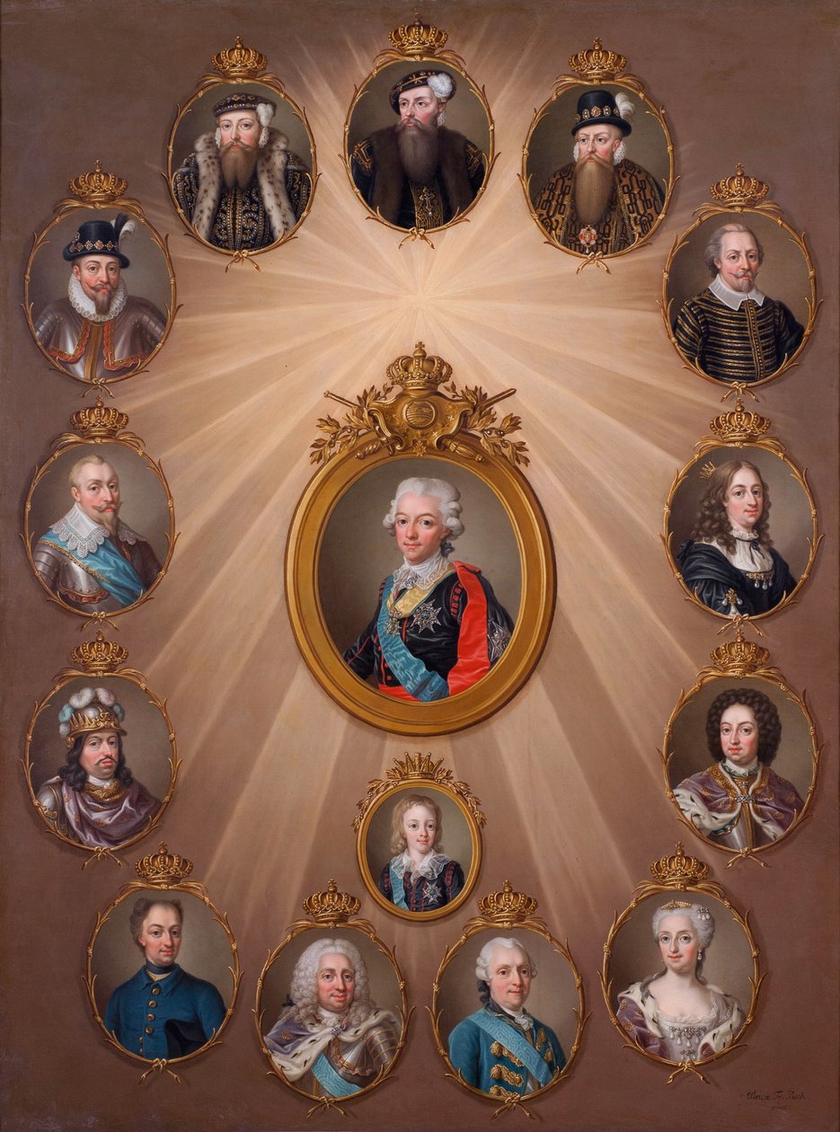 De Gustavische familie door Ulrika Pasch