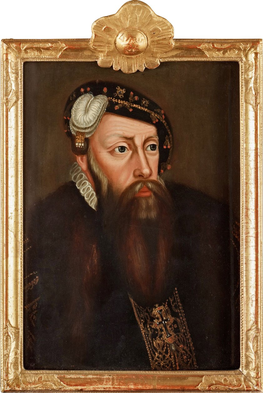 Portret van Koning Gustaaf I van Zweden door Ulrika Fredrika Pasch