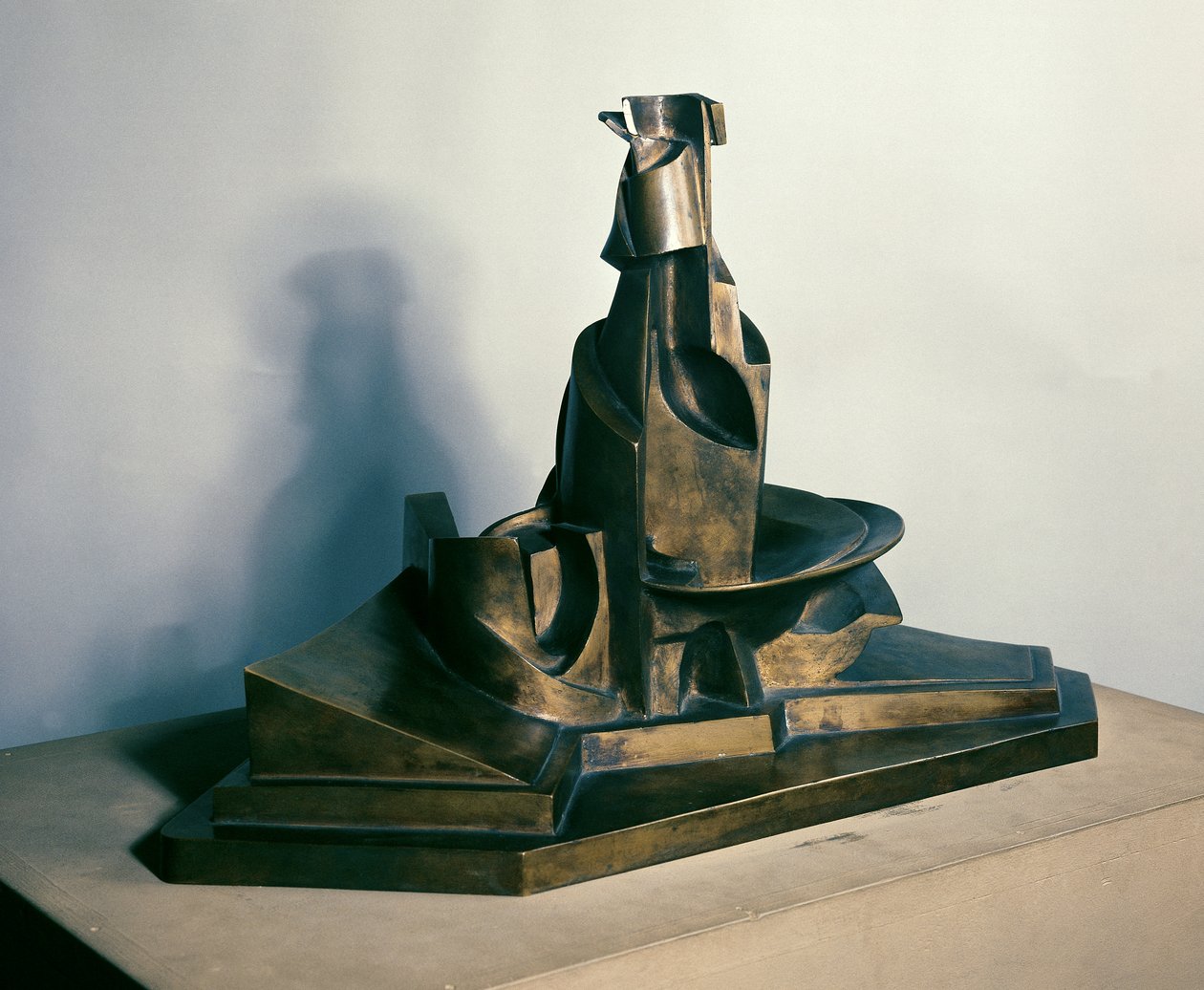 Ontwikkeling van een fles in de ruimte, 1912 door Umberto Boccioni