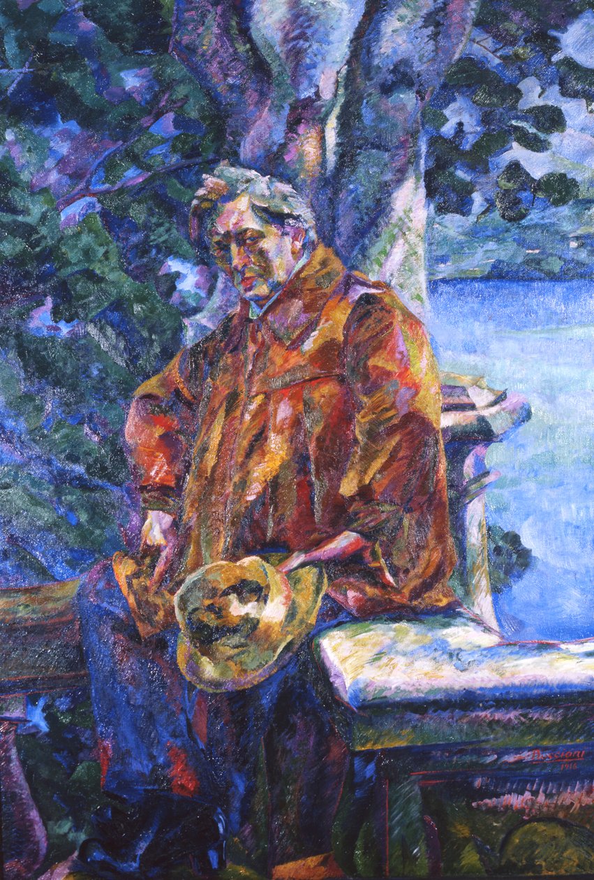 Portret van Ferruccio Busoni, 1916 door Umberto Boccioni