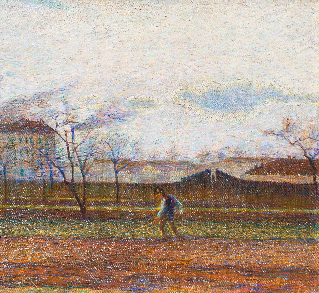 Boer aan het werk door Umberto Boccioni