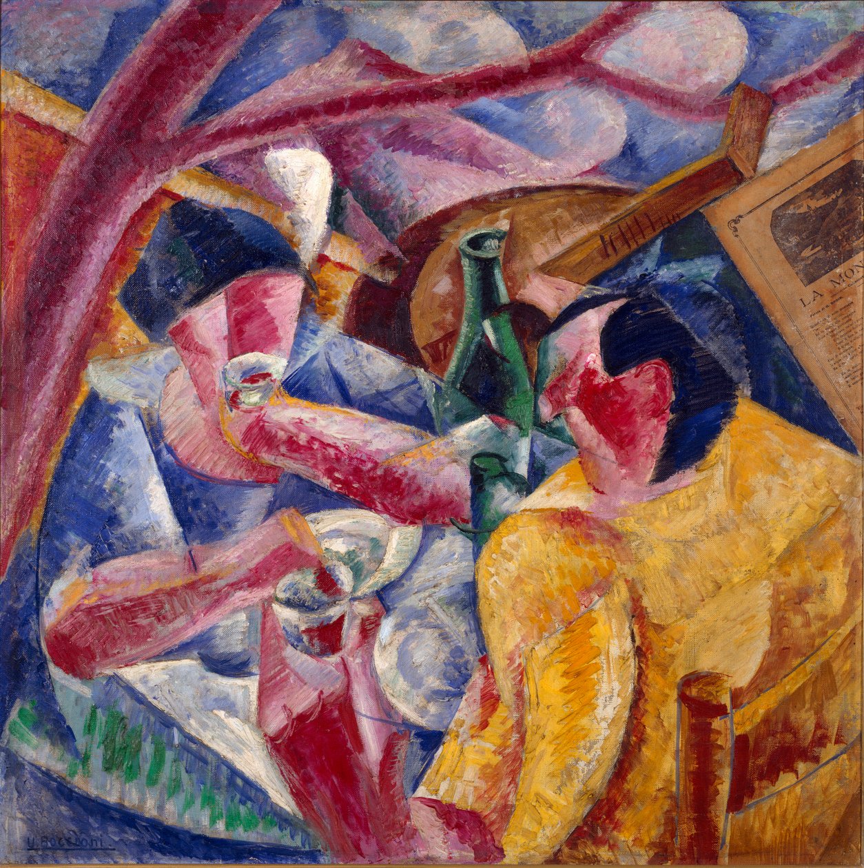 Onder de pergola, Napels door Umberto Boccioni