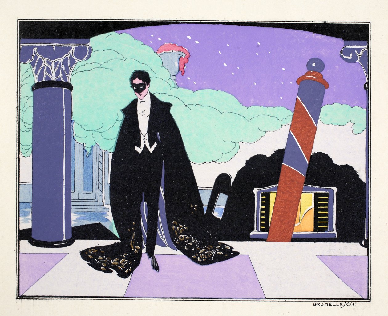 Le Bon Ton au Theatre door Umberto Brunelleschi