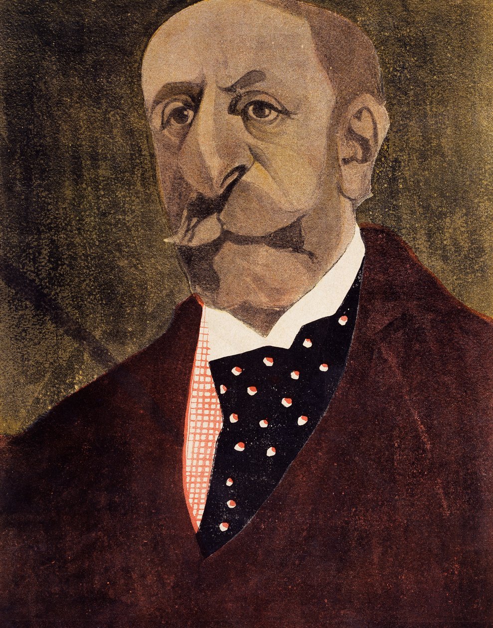Portret van Charles Camille Saint-Saëns, Franse componist, pianist en organist door Umberto Brunelleschi