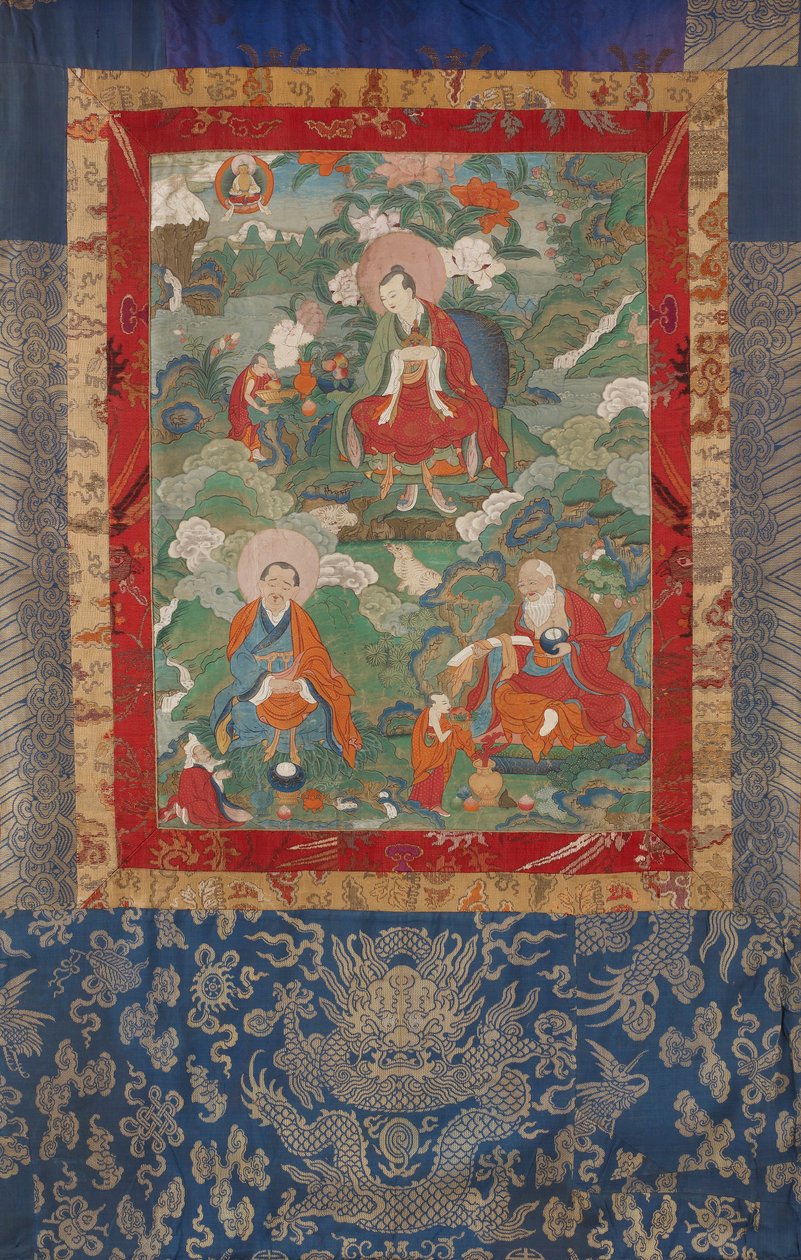 Arhats Rahula, Cudapanthaka en Pindola door Unbekannt Unbekannt