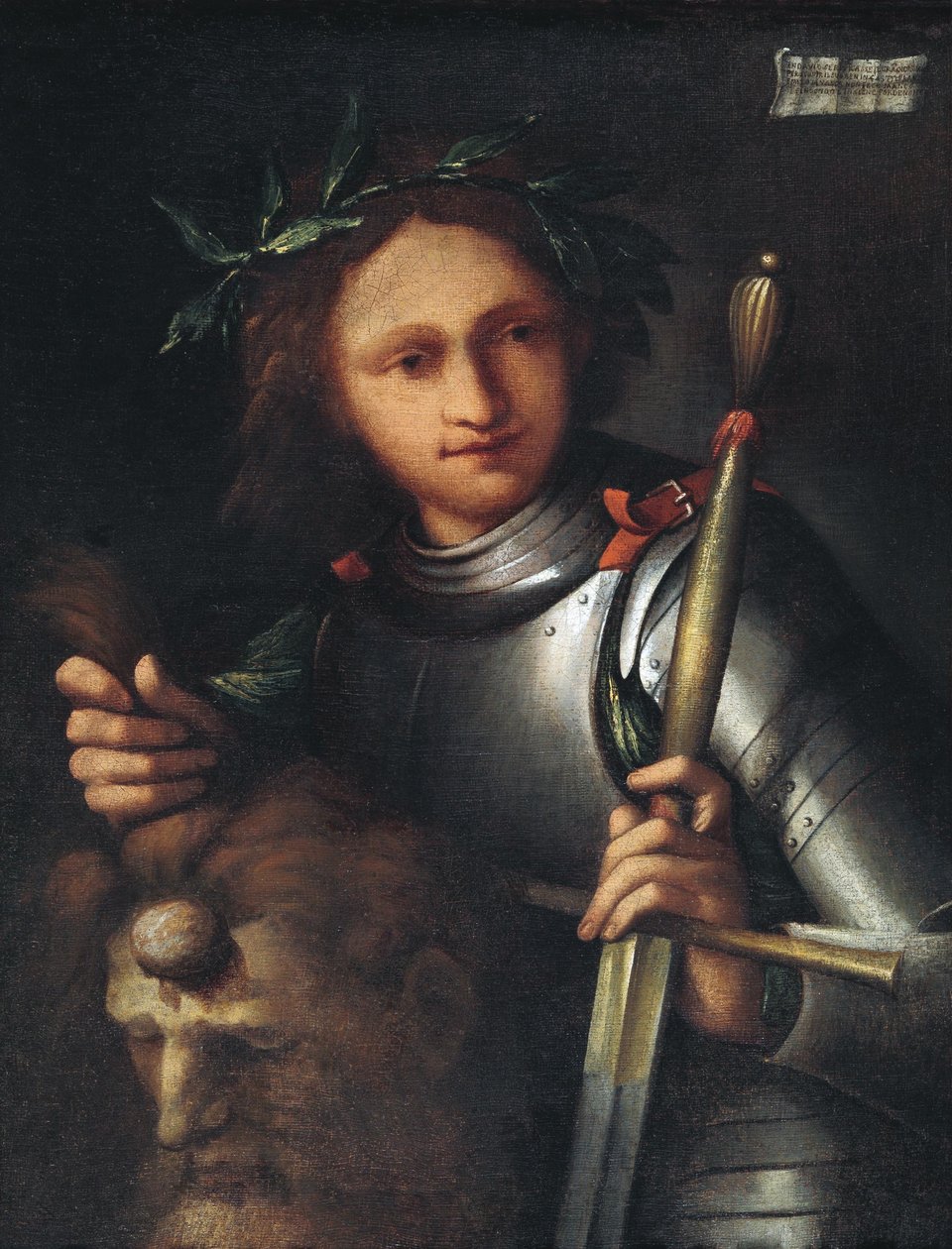 David en Goliath door Unbekannt Unbekannt