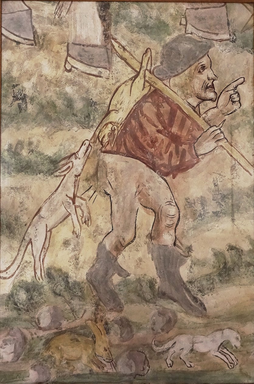 Kopie van de Crngrob-fresco door Unbekannt Unbekannt