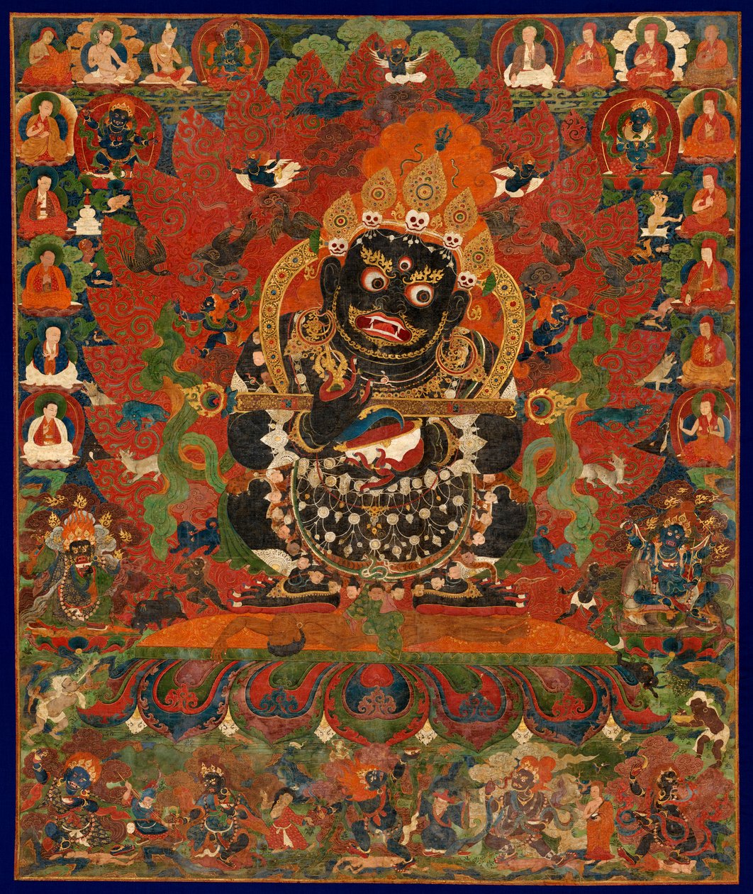 Mahakala, beschermer van de tent, Centraal-Tibet. door Unbekannt Unbekannt