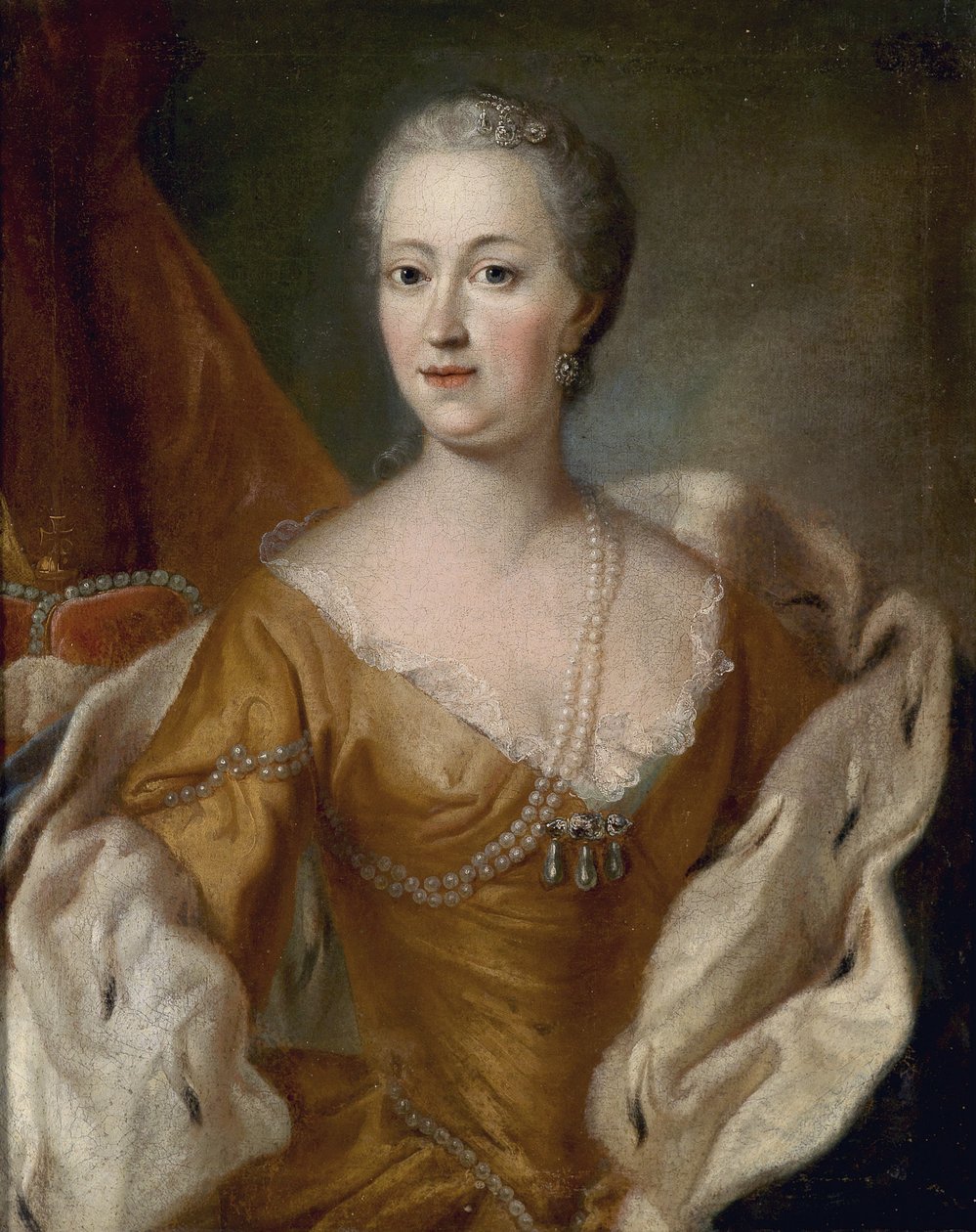 Portret van Maria Theresia (1717-1780) door Unbekannt Unbekannt