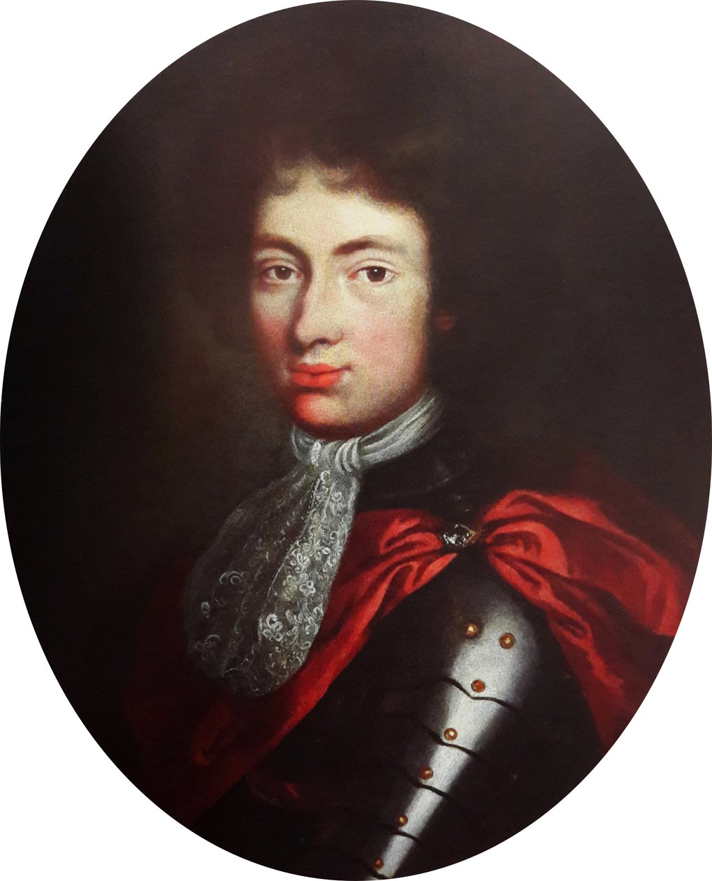 Portret van Prins Jakub Ludwik Sobieski in harnas door Unbekannt Unbekannt
