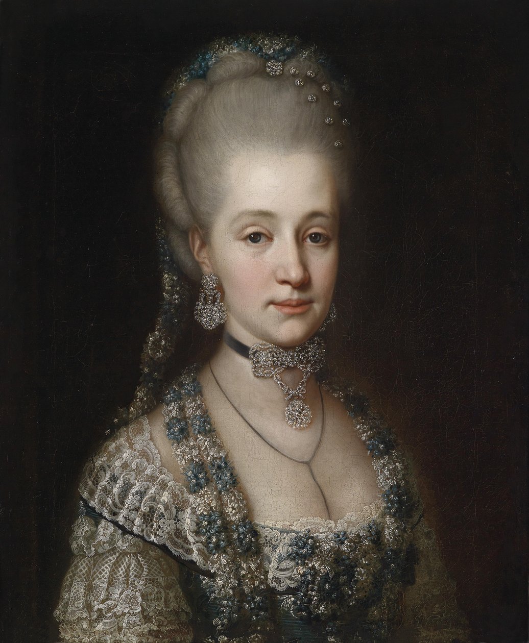 Portret van een aartshertogin door Unbekannt Unbekannt