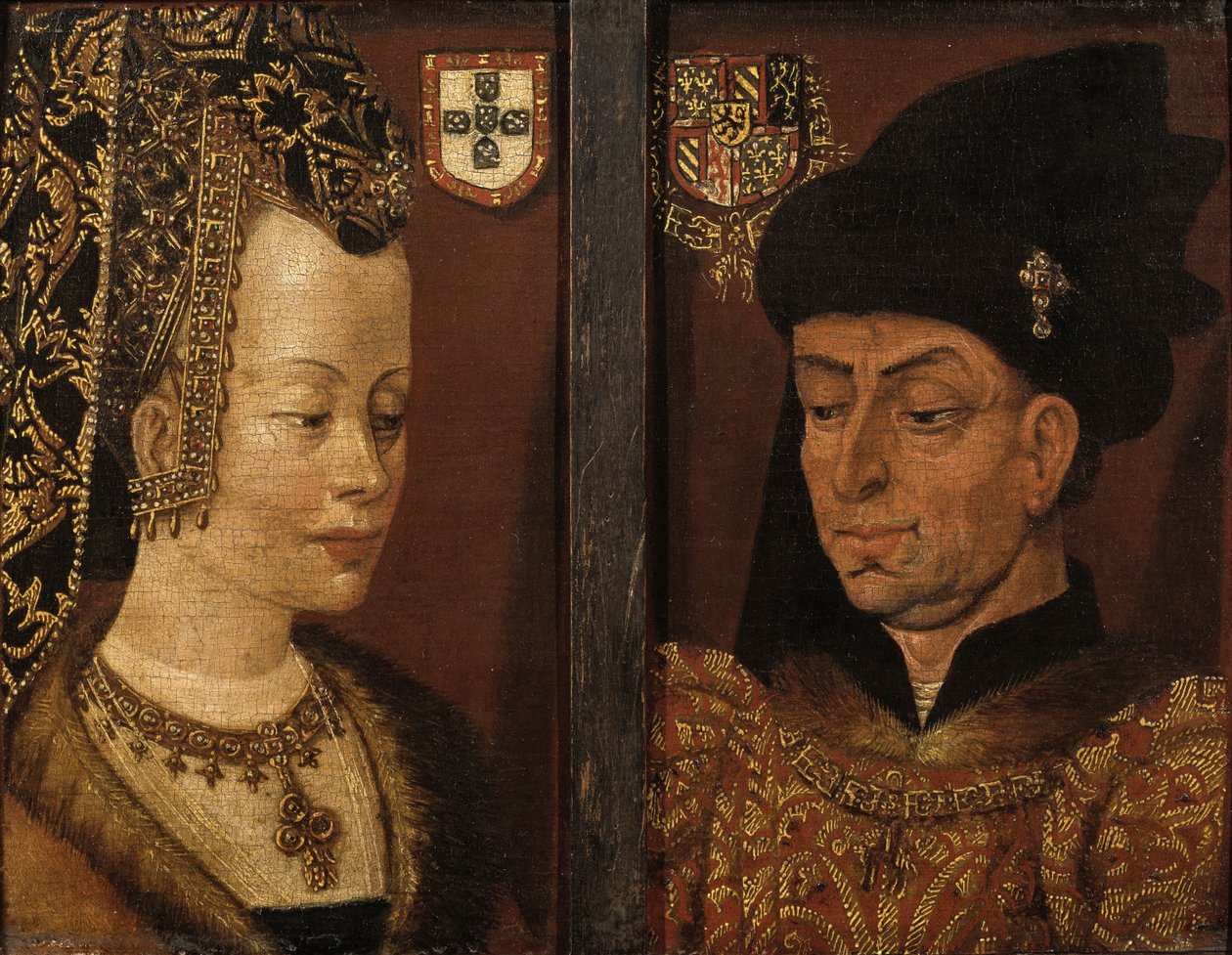 Portretten van Filips de Goede en Isabella van Portugal door Unbekannt Unbekannt