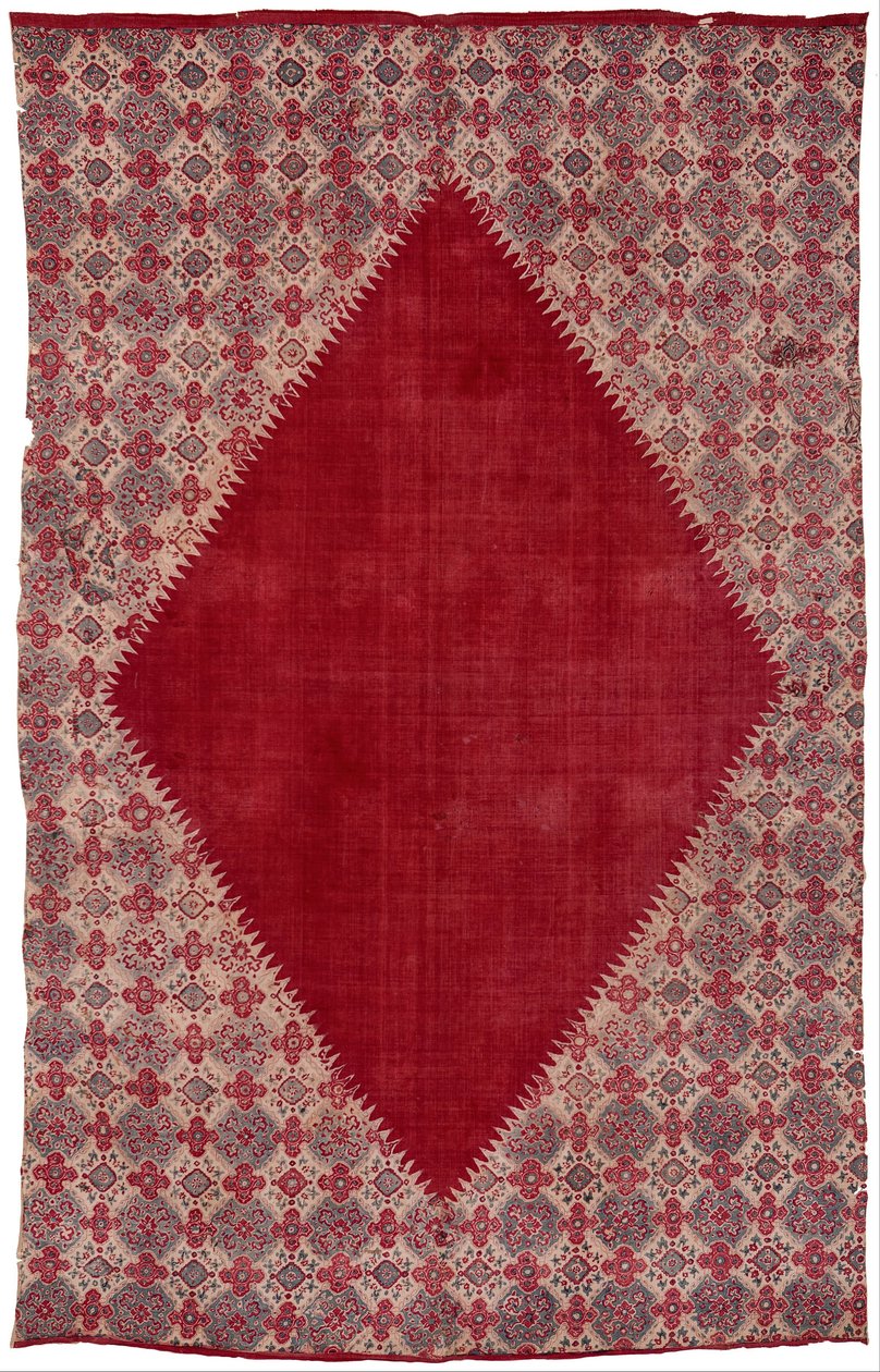 Ceremonieel doek en heilig erfstuk (dodot) met centraal diamantveld door Unbekannt Unbekannt