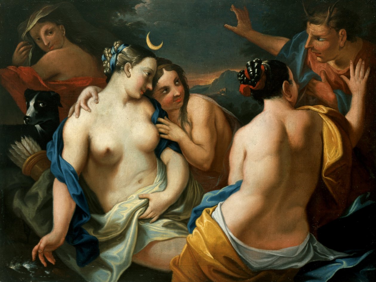 Diana en Actaeon door Unbekannt Unbekannt