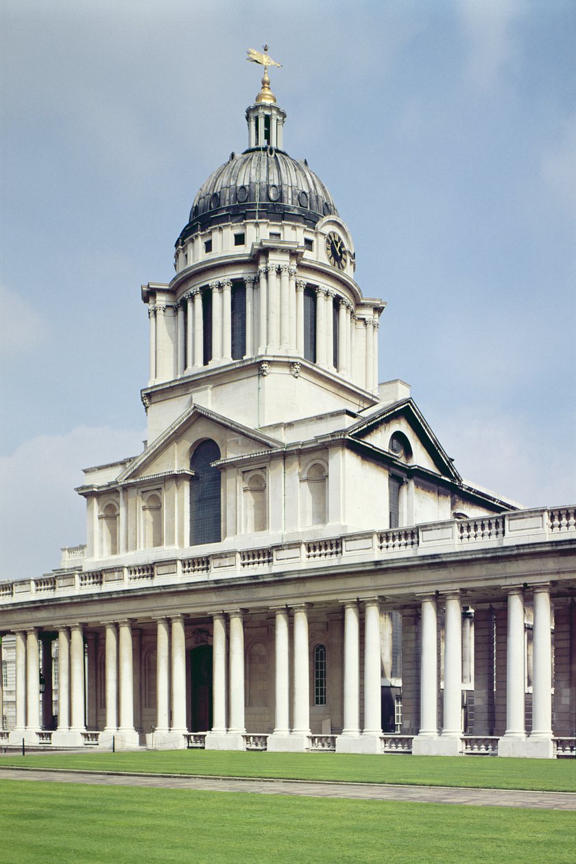 Exterieur van de Painted Hall, Oude Koninklijke Marine College, Greenwich, Londen door Unbekannt Unbekannt